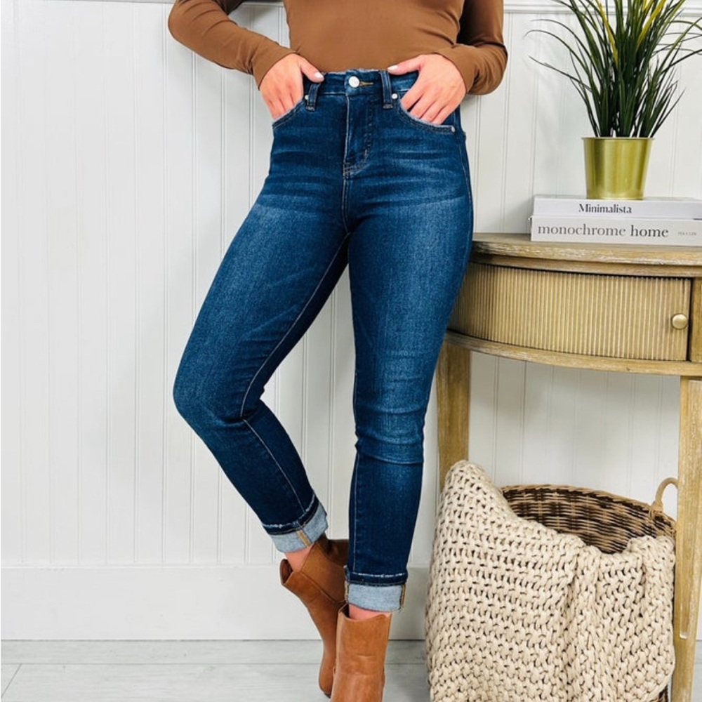 High Rise Dark Blue Women's Jeans